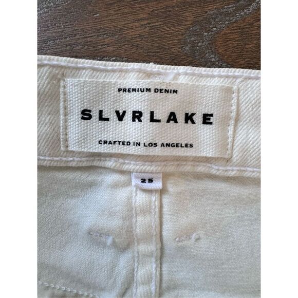 SLVRLAKE Lou Lou Jeans in White Size 25 - Picture 3 of 11